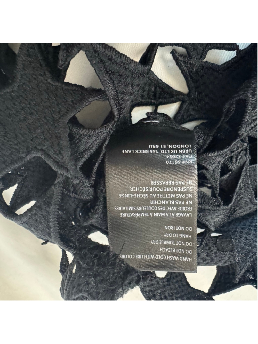 Maeve Star Cutwork Mini Kaftan
Black One Size Women's Coverup Blouse - Picture 11 of 12